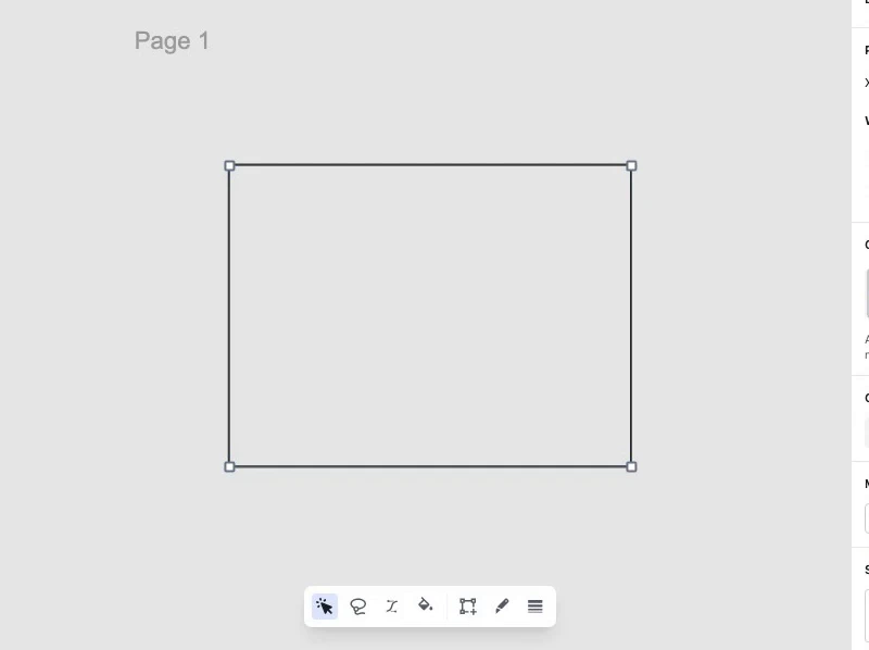 Dragging a selection rectangle with Shift held adds every enclosed anchor point to the anchors already selected, with the canvas panned off-origin so the marquee tracks the cursor exactly.