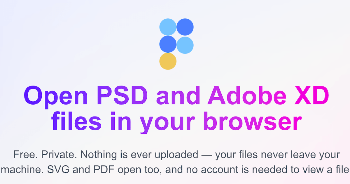 Open PSD & Adobe XD Files in Your Browser — Free PSD & XD Viewer | Figpea